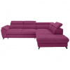 Stylife ROHOVÁ SEDACIA SÚPRAVA, textil, magenta - Sedačky - 000553009534