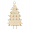 Stojatý adventný kalendár - vianočný stromček prázdny (vyplní sa samostatne) (Deku adventný kalendár 39x62 cm pre Kinder vajíčka)