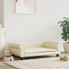 vidaXL Pelech pre psa krémový 95x55x30 cm umelá koža - Krémová - 123333-69445