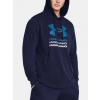 Pánska mikina Under Armour UA Rival Terry Graphic Hood - Blue Veľkosť: Modrá - M
