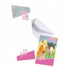 Pozvánky s obálkami Kone Pony Narodeniny 8ks