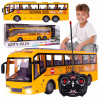 Školský autobus Mestský RC riadený s ovládačom Žltý Auto LED Stator Z985