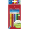 Farebné ceruzky, sada, trojhranný tvar, FABER-CASTELL 