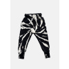 STRIPED ACID PANTS black tie dye „zebra” / Detské nohavice 4/5 rokov