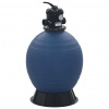 vidaXL Bazénová piesková filtrácia so 6-cestným ventilom modrá 560 mm 91727