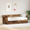 zahrada-XL Rám daybed s zásuvkami Staré drevo 75 x 190 cm Kompozitné drevo 3334005