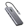 Choetech HUB-M26 12v1 adaptér USB-C na USB-C+ USB-A+ HDMI+ VGA+ AUX+ SD+ TF (HUB-M26)