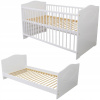 Detská postieľka, 2in1 gauč, Kuba White 140x70 cm (Detská postieľka, 2in1 gauč, Kuba White 140x70 cm)