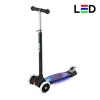 HLB1310 ČIERNA DETSKÁ TROJKOLOVÁ KOLOBEŽKA S LED NILS FUN