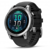 Garmin fenix® E – 47 mm, AMOLED, nerezová ocel, černý silikonový řemínek 010-03025-00