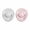 BIBS De Lux cumlíky zo silikónu 2ks - one size - Haze / Blossom