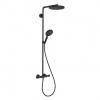 Hansgrohe Raindance Select S Sprchový set Showerpipe s termostatom, 3 prúdy, matná čierna 27633670-HG