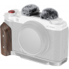 SmallRig 5261 L-montážna doska s drevenou rukoväťou pre FUJIFILM X-M5 (strieborná)