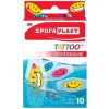 3M SPOFAPLAST č.115N Náplasti VODEODOLNÉ TATTOO detské, mix, 1x10 ks