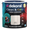 Farba na - DEKORAL Farba CLEAN & COLOR bavlnený kvet 2,5L (Farba na - DEKORAL Farba CLEAN & COLOR bavlnený kvet 2,5L)