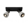 CONCRI-LED - Stropné bodové svetlo - LED stmievatelné - GU10 - 2x5W 3000K - Čierne