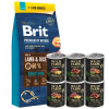 BRIT Premium By Nature Sensitive Lamb 15 kg + 3 kg & Wild Farm Monoprotein Beef 6x400g hypoalergénne krmivo pre psov