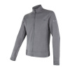 SENSOR MERINO UPPER pánská mikina celozip šedá M