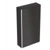 Geberit Acanto - Závesná skrinka 450x820 mm so zrkadlom vo vnútri, čierna 500.639.16.1