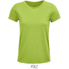 SOL's Collection Tričko Crusader Women, bio bavlna, krátký rukáv, dámské COT25358109303-apple green L Zelené jablko