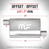 MagnaFlow 11134 tlumič výfuku ovál 51mm (MagnaFlow #11134 Satin Stainless Steel Mufflers)