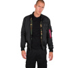 Alpha Industries bunda MA-1 FLC REV obojstranná pánska zimná bunda black/camo Veľkosť: XXL, Farba: čierna
