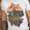 Tričko s potlačou LEAGUE OF LEGENDS Pánsky Biela 3XL