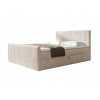 Wilsondo Čalúnená boxspring manželská posteľ Polaris - krémová Rozmer: 200x200