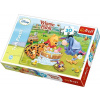 Trefl puzzle 30 - Koupel / Medvídek Pú