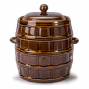 Keramický sud Krystynka hnedý 12 l s vekom