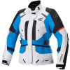 ALPINESTAR STELLA ANDES DRYSTAR HONDA kolekcia, TECH-AIR 5 kompatibilná S, dámska, svetlosivá/čierna/modrá/červená, veľkosť XXL