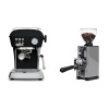 Ascaso Dream ONE, Dark Black + Eureka Mignon Libra 65 All Purpose, CR grey