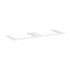 Hansgrohe Xelu Q Doska pod umývadlo 156x55 cm, 2 výrezy, lesklá biela 54112050-HG