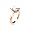 iZlato Forever Obruč z ružového zlata solitaire pre 2ct diamant Bella, 18K CSTM5750R-200