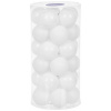 MagicHome Gule Vianoce, 30 ks, biele, lesklé, mix, na vianočný stromček, 6 cm