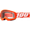 Okuliare 100 % Strata 2 Junior oranžovo-biele