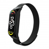 OEM Náhradní náramek Milánský tah pro Xiaomi Mi Band 7 Farba: Černá
