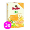 3x HOLLE Kaša nemliečna Bio ovsená, banán/krupica 250 g VP-F019137