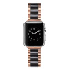 AW Keramický dvojfarebný remienok na Apple Watch - Rose gold / čierny Veľkosť / Rozteč: 38/40/41/42mm, Farba: Rosegold-čierna IR-AWKER03