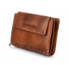 Peňaženka - Peňaženka prírodná koža hnedá Q63 - pánsky produkt (Pánska kožená peňaženka čierna kabelka + zadarmo)