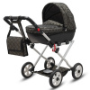 Luxusný detský kočík pre bábiky New Baby COMFORT zlato-čierny - Čierna