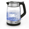 Tefal Glass Kettle KI605830 rýchlovarná kanvica 1,7 L 2200 W Čierna, Strieborná, Priehľadná (KI605830)