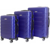 Sada 3 kufrov T-class 618, M, L, XL, TSA zámok, (matná modrá) 8594206310275