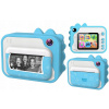 Atmosphera Digitální fotoaparát s okamžitým tiskem 20MP 1080p videokamera + MP3 tiskárna, tisk fotografií / P80 modrá