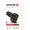 Adaptér do auta SWISSTEN 26W, 3 porty, USB-A 20111200