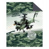DETEXPOL Prehoz na posteľ Army vrtuľník Polyester, 170/210 cm