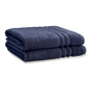 Tmavomodré froté bavlnené osušky v súprave 2 ks 90x140 cm Zero Twist – Catherine Lansfield