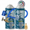 ClimaSet 2x Plyn R1234yf na plnenie klimatizácie 450 ml, kábel, adaptér