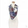 Šatka - Biela, fialová, viacfarebná polyesterová šatka (Arafata Brandit Black/Navy Ochranná šál)