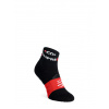 Bežecké ponožky Compressport Ultra Trail Socks v2.0 Low - black/red